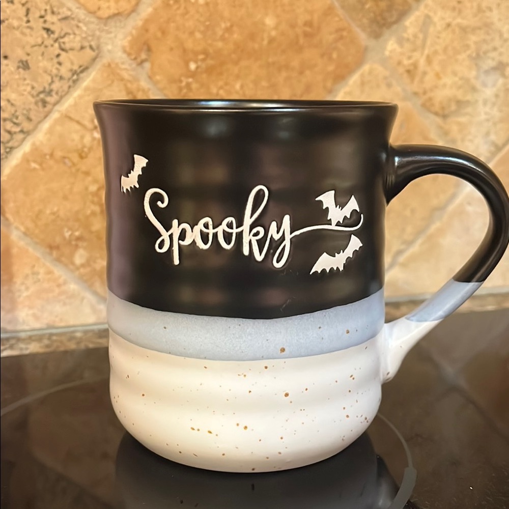 Spooky Black and White Mug
